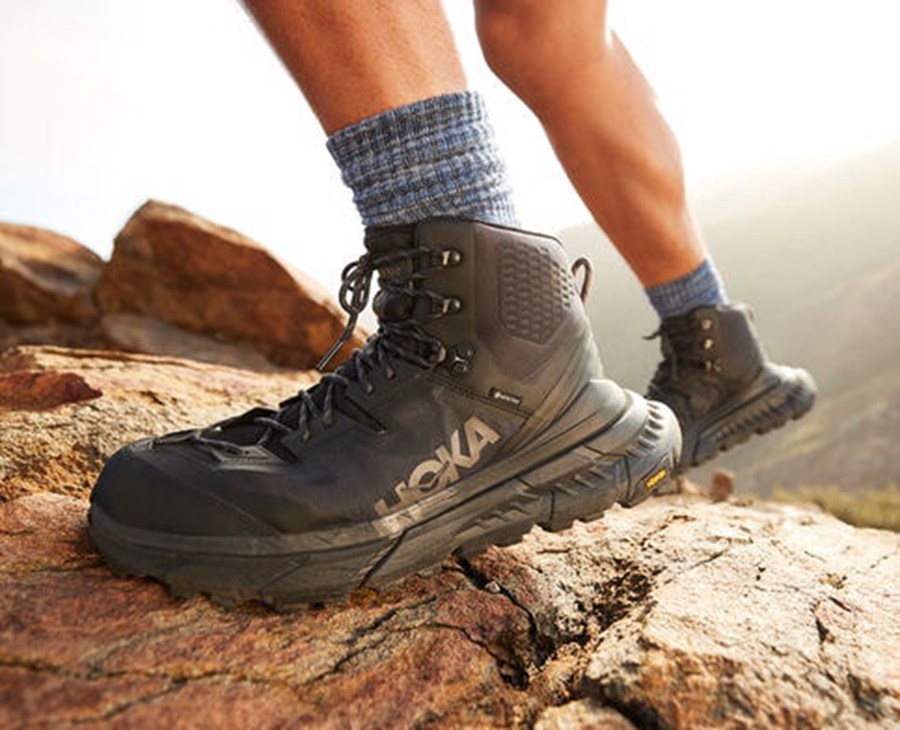 Botas De Montaña Hoka One One Hombre - Tennine Hike Gore-Tex - Negras - JOD489761